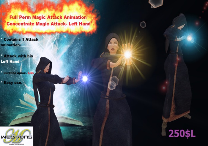 [M.W]Full Perm Magic Attack Animation Concentrate - Left hand