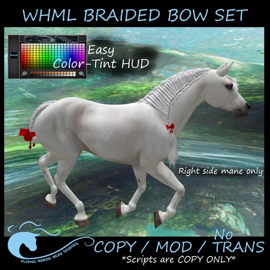 WH Mesh Braided Bow Set