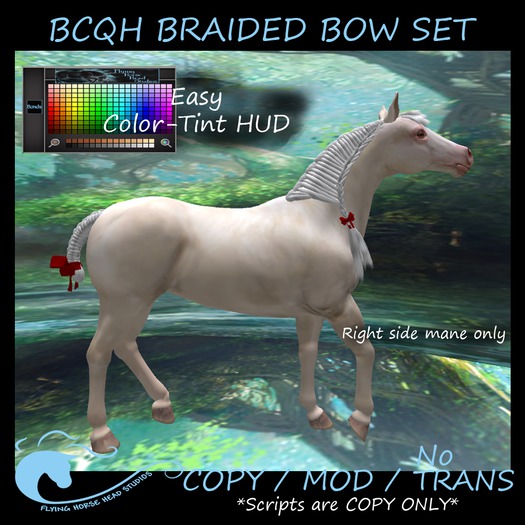 BC Quarter Horse Braided Bow Set