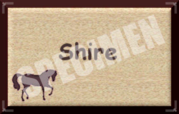 SHIRE SIGN