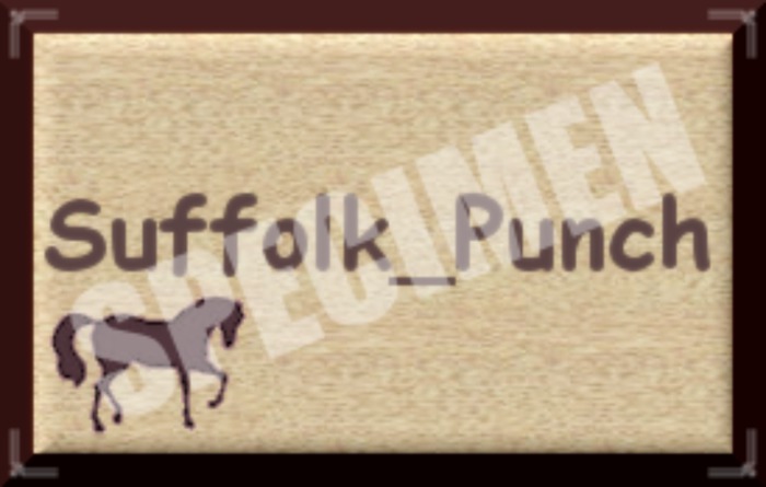 SUFFOLKPUNCH SIGN