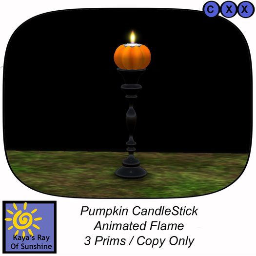 Pumpkin CandleStick Black BOX