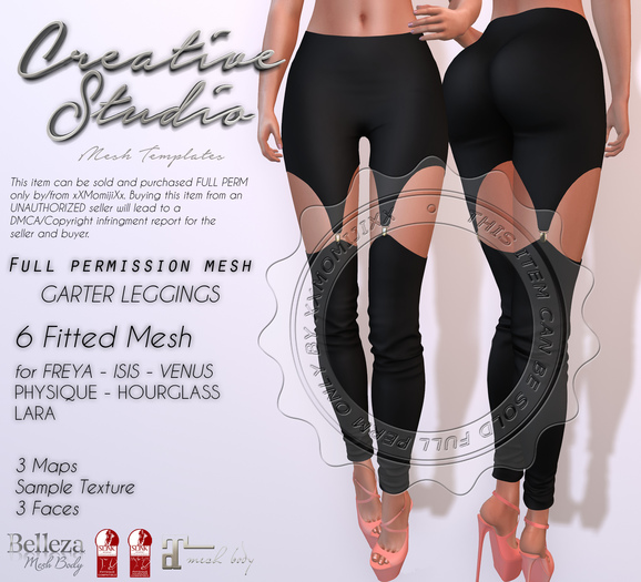 - CREATIVE STUDIO - Garter Leggings