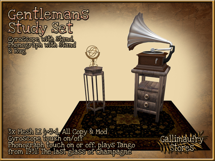 *GALLI* - MESH - Gentlemans Study Set - BOXED