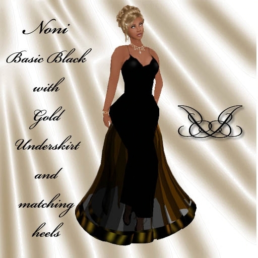 *JCD* Noni Basic Black/Gold bagged