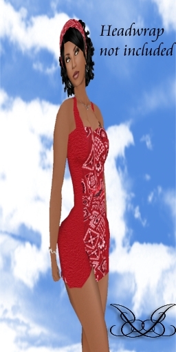 Bandana Dress Red bagged