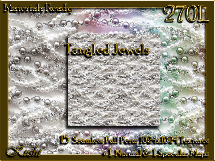 Tangled Jewels Fabric Seamles Textures