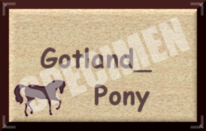 GOTLANDPONY SIGN