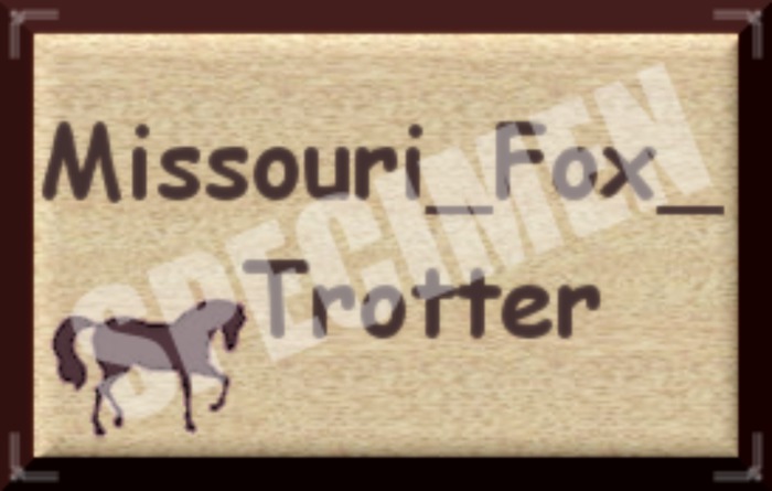 MISSOURIFOXTROTTER SIGN