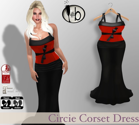 #b Circie Blood Red Gown