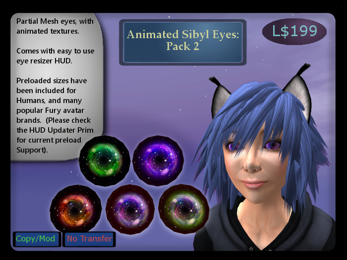 Sibyl Mesh Eyes, Pack 2