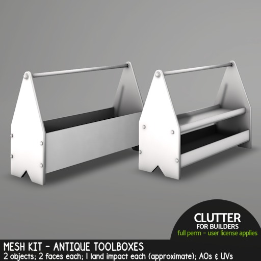 Clutter - Mesh Kit - Antique Toolboxes