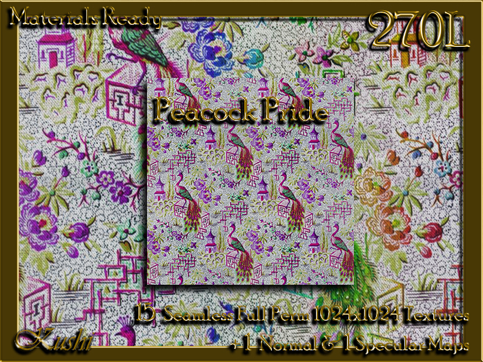 !Kushi! PeacockPride Textures -WEAR TO UNPACK