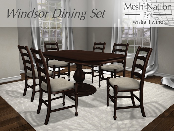 * Mesh Nation * FULL PERMISSIONS Windsor Dining Set