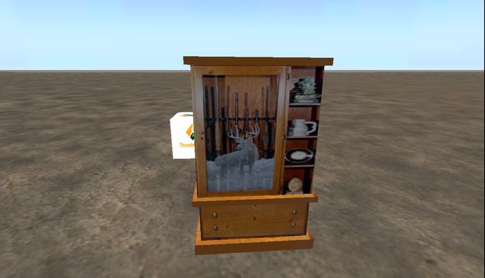 Knotty Pine Gun Cabinet