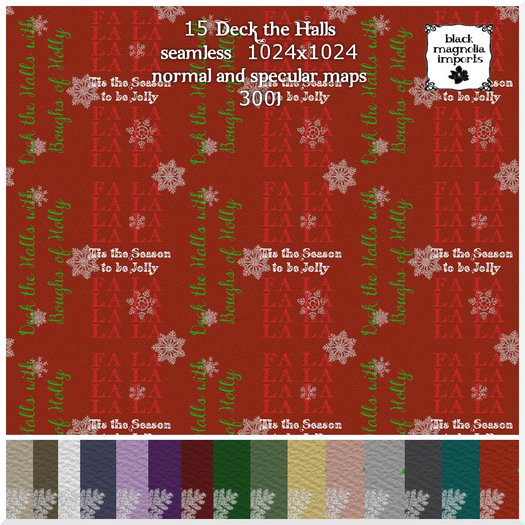 **BMI** Deck the Halls Textures BOXED