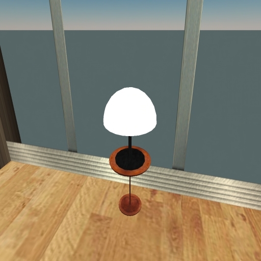 Rock's Black Dome Table Lamp