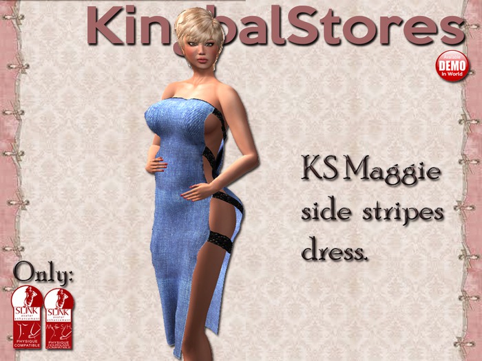 99 KS MAGGIE SIDE STRIPES DRESS