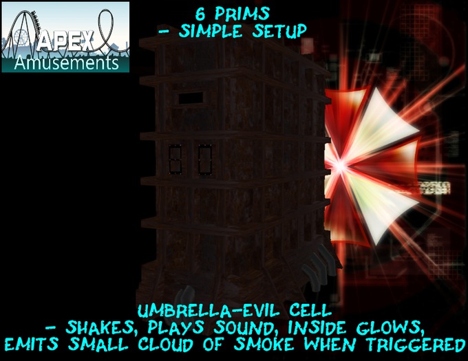 Umbrella-Evil - Cells with trigger by Apex Amusements (c)2016