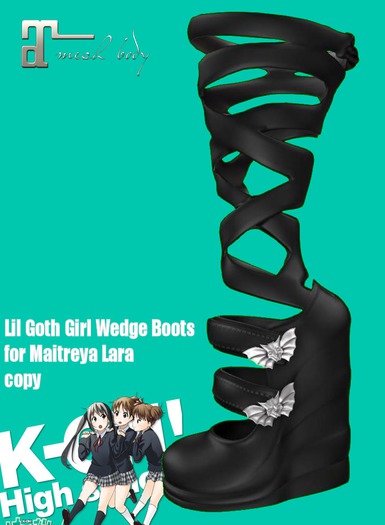 KO-H LilGoth Wedgeboots Maitreya