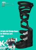 KO-H LilGoth Wedgeboots Maitreya