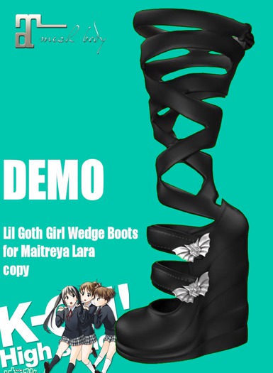 KO-H LilGoth Wedgeboots Maitreya DEMO