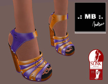 .: MB :. Halloween Cork Sandal  Heels  - Slink High