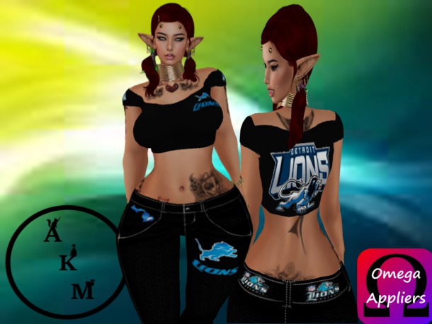 ***AKM*** Detroit Lions Set Omega