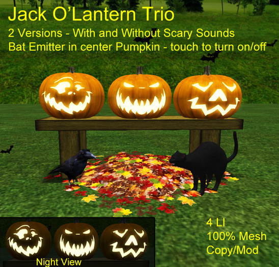 Jack O'Lantern Trio - BOXED