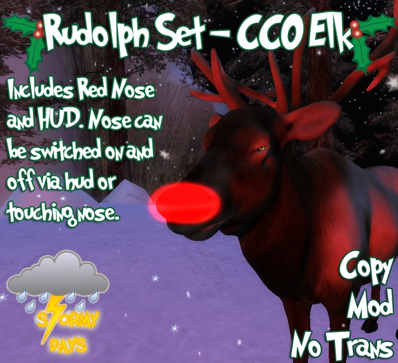 ~*SDs*~ Rudolph Nose - CCO Elk  [Boxed]