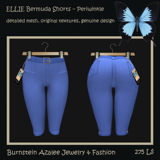 ELLIE Bermuda Shorts -- Periwinkle