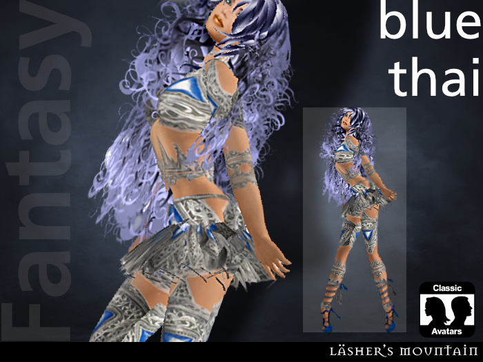 BLUE THAI Fantasy Costume