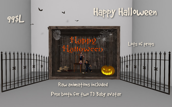 Happy Halloween Photo Booth Toodledoo baby 1/2 PRICE