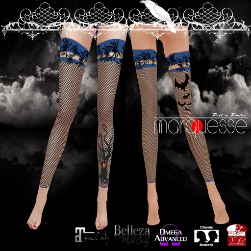 [Marquesse] Halloween Stocking Blue