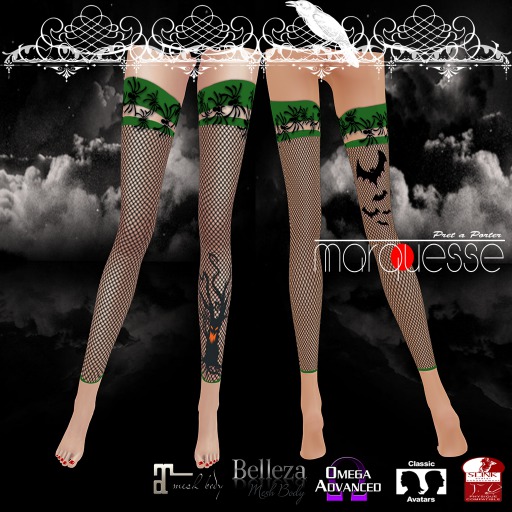 [Marquesse] Halloween Stocking Green