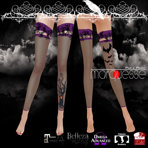 [Marquesse] Halloween Stocking Purple