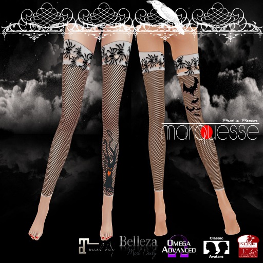 [Marquesse] Halloween Stocking White