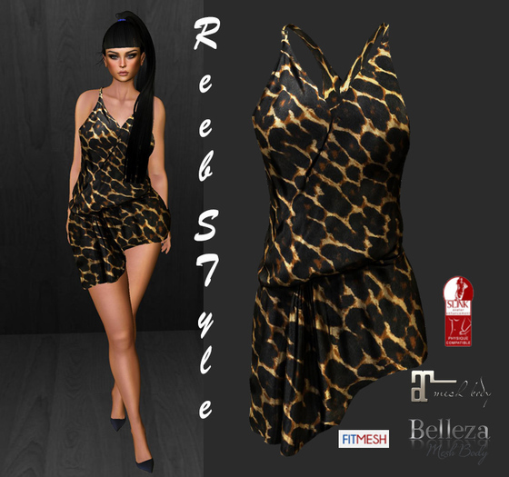 537-Reeb style didem Black Dress