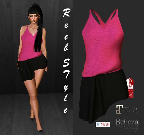 541-Reeb STyle Didem Pink Dress
