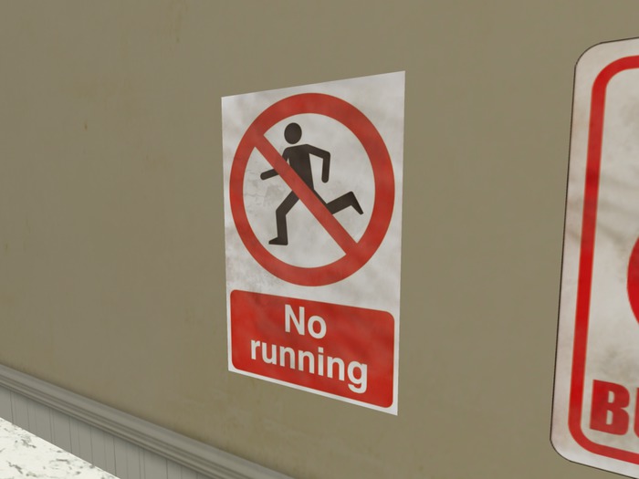 Poster no running