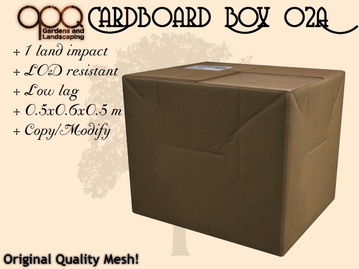 OPQ Cardboard Box 02A