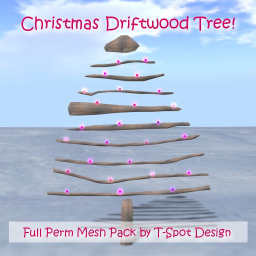 T-Spot Mesh - Driftwood Christmas Tree - Full Perm - LI=1