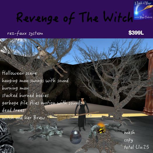 Revenge of the Witch Halloween Scene
