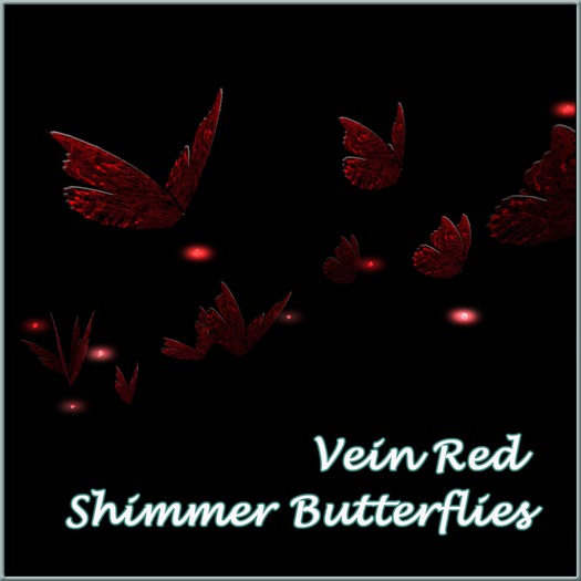 Shimmer Butterflies ~ Vein Red