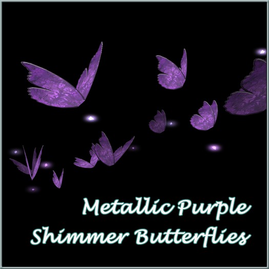 Shimmer Butterflies ~ Metallic Purple