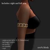 Armband Chevron Gold       -RYCA-