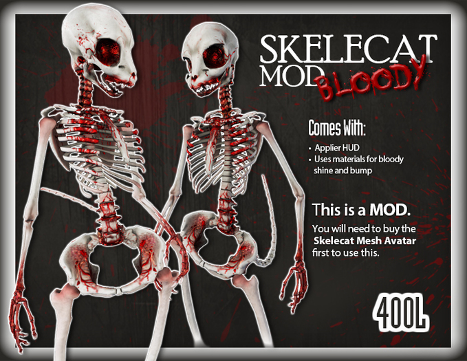 ::Static:: Skelecat Mod - Bloody Bare