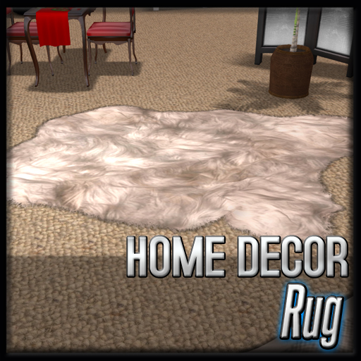 Fur Rug by Akaesha, Style: Off white