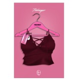 PINKRANGER. Joku Laced Tank [Burg]
