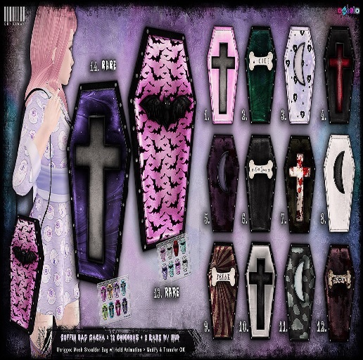 [ bubble ] Coffin Pink Cross Bag - 1